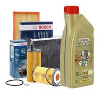 Kit tagliando olio CASTROL EDGE 5W30 5LT 4 FILTRI BOSCH VW GOLF 5 V 1.9 TDI