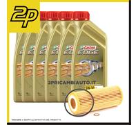 KIT TAGLIANDO OLIO CASTROL EDGE 5W30 6LT+FILTRO PER BMW SERIE 3 E91 318d 320d