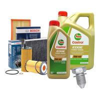 Kit tagliando olio CASTROL EDGE 5W40 5LT 4 FILTRI BOSCH PASSAT 2.0 3C2 140 CV
