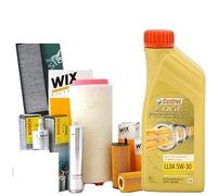 Kit tagliando olio CASTROL EDGE PROFESSIONAL LONGLIFE 04 5W30 8LT 4 FILTRI VARI
