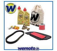 Kit Tagliando Olio CASTROL Filtri Candela Cinghia Rulli Kymco Downtown 350i
