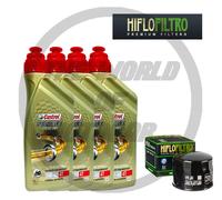 KIT/TAGLIANDO OLIO CASTROL POWER 1 RACING 5W40 FILTRO PER MOTO BMW S1000 R 2014