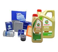 Kit tagliando olio CASTROL TD 5W40 5LT 4 FILTRI UFI ALFA ROMEO 147 1.9 JTDM