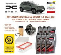 KIT TAGLIANDO+OLIO DACIA DUSTER 1.5 Blue dCi 115CV 85KW K9K DAL 2019 GS1206