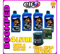 KIT TAGLIANDO OLIO ELF MOTO4 10W40 FILTRO HF204 HONDA CBR600 RR-P 04ET01F1