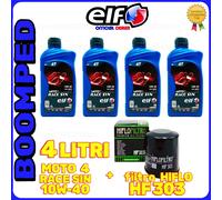KIT TAGLIANDO OLIO ELF MOTO4 10W40 FILTRO HF303 YAMAHA YZF-R65EB 04ET10F4