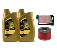 KIT TAGLIANDO OLIO ENI SCOOTER 10W40 FILTRI ARIA E OLIO SUZUKI BURGMAN AN 400