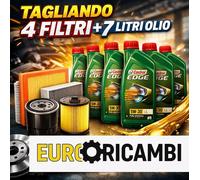 KIT TAGLIANDO OLIO + FILTRI JEEP WRANGLER III 2.8CRD DAL 04.2007 IN POI >