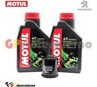 KIT TAGLIANDO OLIO + FILTRO MOTUL 5000 10W40 2LT PEUGEOT 250 BLACK SAT 2008