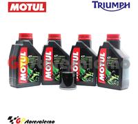 KIT TAGLIANDO OLIO + FILTRO MOTUL 5000 10W40 4LT TRIUMPH 1050 SPEED TRIPLE 2006