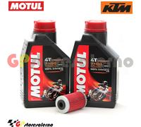 KIT TAGLIANDO OLIO + FILTRO MOTUL 7100 10W60 2L KTM 400 EXC RACING 2005