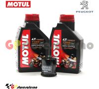 KIT TAGLIANDO OLIO + FILTRO MOTUL 7100 15W50 2L PEUGEOT 250 BLACK SAT 2009