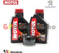 KIT TAGLIANDO OLIO + FILTRO MOTUL 7100 15W50 2L PEUGEOT 400 BLACK SAT 2008