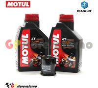 KIT TAGLIANDO OLIO + FILTRO MOTUL 7100 15W50 2L PIAGGIO 125 MP3 2007