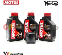 KIT TAGLIANDO OLIO + FILTRO MOTUL 7100 15W50 3L NORTON 850 COMMANDO MK 1974