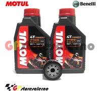 KIT TAGLIANDO OLIO + FILTRO OLIO MOTUL 7100 5W40 BENELLI 250 ADIVA 2007