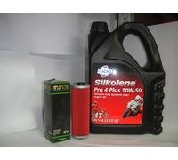 KIT TAGLIANDO OLIO/FILTRO SILKOLENE PRO 4 PLUS 10W-50 BMW HP2 (K25) 1200 06/09