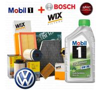 Kit tagliando olio MOBIL 1 ESP 5W30 5LT 4 FILTRI VARI VW GOLF 6 1.6 TDI 90 CV