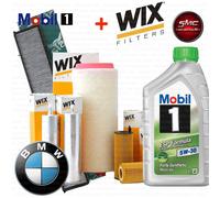 KIT TAGLIANDO OLIO MOBIL + 4 FILTRI WIX BMW X3 (E83) 2.0 d KW 110 CV 150
