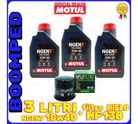 KIT TAGLIANDO OLIO MOTUL 10W40 FILTRO HF138 CAGIVA 1000 Xtra-Raptor 03MO47F2
