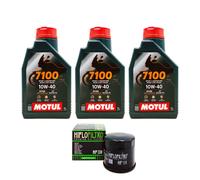 KIT TAGLIANDO OLIO MOTUL 10W40 FILTRO HF138 SUZUKI LT-F400 03MO60F2