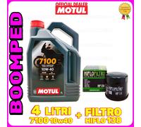 KIT TAGLIANDO OLIO MOTUL 10W40 FILTRO HF138 SUZUKI VS1400 MO61F2