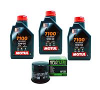 KIT TAGLIANDO OLIO MOTUL 10W50 FILTRO HF138 CAGIVA 1000 Raptor 03MO38F2