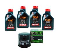 KIT TAGLIANDO OLIO MOTUL 10W50 FILTRO HF138 SUZUKI VS600 04MO38F2