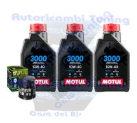 Kit Tagliando Olio Motul 3000 10W40 Filtro Per Cagiva 900 Grand Canyon 1990>1992
