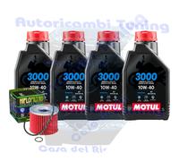 Kit Tagliando Olio Motul 3000 10W40 + Filtro Per Honda CB350 F F1 1973>1974