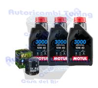 Kit Tagliando Olio Motul 3000 10W40 Filtro Per Moto Guzzi 1000 Mille 1987>1994