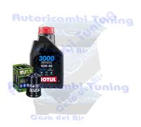 Kit Tagliando Olio Motul 3000 10W40 Per Aprilia 125 SR Motard 4T 2012>2016