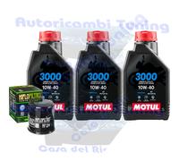 Kit Tagliando Olio Motul 3000 10W40 Per Yamaha MT-09 ABS 1RC 2DR2014>2020