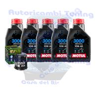 Kit Tagliando Olio Motul 3000 10W40 Per Yamaha XV1900 Raider Bullet Cowl2015