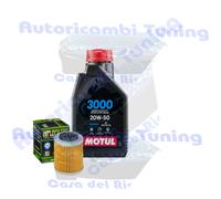 Kit Tagliando Olio Motul 3000 20W50 + Filtro Per Aprilia 125 Tuono 4T2017>2020
