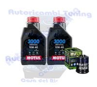 Kit Tagliando Olio Motul 3000 20W50 + Filtro Per GileraATV 250 Oregon2007>2008