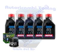Kit Tagliando Olio Motul 3000 20W50 Filtro Per SuzukiM109R Boulevard 2014>2019