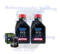 Kit Tagliando Olio Motul 3000 20W50 Per Kawasaki VN800 E1 E2 Drifter2001>2002