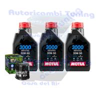Kit Tagliando Olio Motul 3000 20W50 Per Yamaha YZF-R6 2C02006>2007
