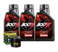 Kit Tagliando Olio Motul 300V 10W40 Filtro Per Cagiva 900 Grand Canyon 1990>1992