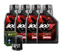 Kit Tagliando Olio Motul 300V 10W40 Per Arctic Cat 700 4x4 Automatic TRV LE2008