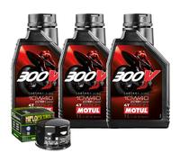 Kit Tagliando Olio Motul 300V 10W40 Per Gilera 800 GP GP Centenario2008>2014