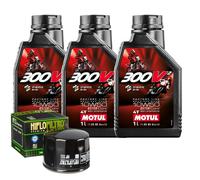 Kit Tagliando Olio Motul 300V 10W50 Filtro Per Moto Guzzi 1000 Le Mans 1984>1987