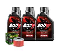 Kit Tagliando Olio Motul 300V 15W50 Filtro Per Honda CRF 250 L-D E F G 2013>2016