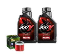 Kit Tagliando Olio Motul 300V 15W50 + Filtro Per Honda CRF250 RX-M 2021