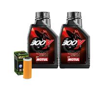 Kit Tagliando Olio Motul 300V 15W50 + Filtro Per KTM 500 XCF-W2020>2021