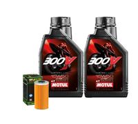 Kit Tagliando Olio Motul 300V 15W50 + Filtro Per Ural 750 Gear Up2010>2013