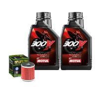 Kit Tagliando Olio Motul 300V 15W50 + Filtro Per Yamaha WR250 F-L 2020