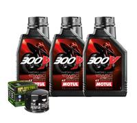 Kit Tagliando Olio Motul 300V 15W50 Per Gilera 800 GP GP Centenario 2008>2014