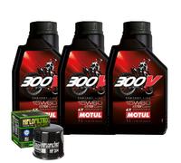 Kit Tagliando Olio Motul 300V 15W60 Per Yamaha YXM700 Viking Hunter 2015>2018